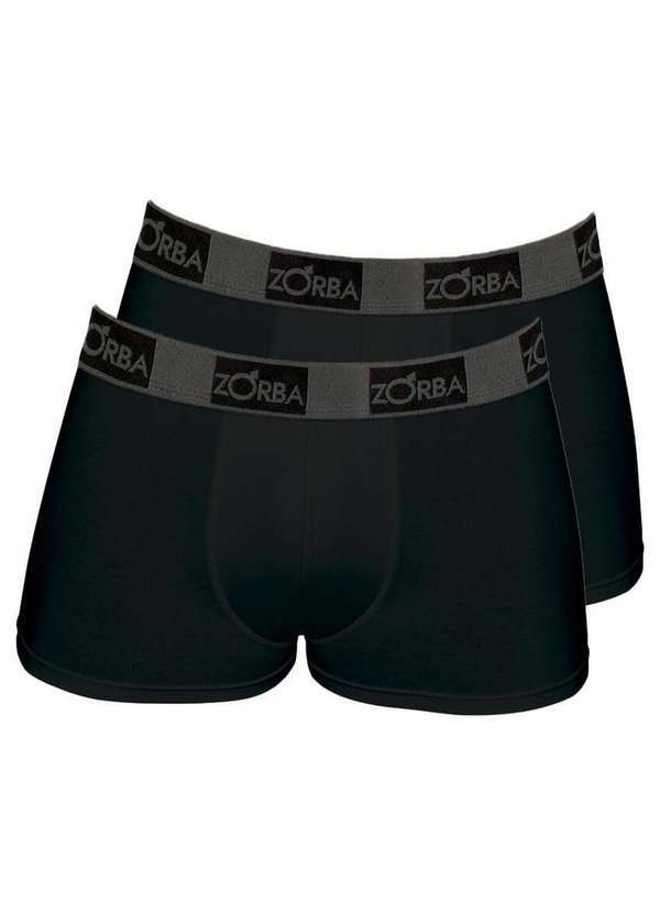 Kit com 2 Cuecas Boxer Zorba 717 Preto