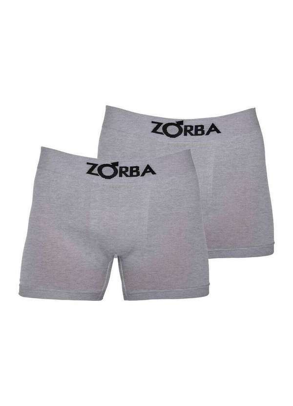 Vista 2 Kit com 2 Cuecas Boxer Zorba 781 Colorido Mescla-Claro Zorba