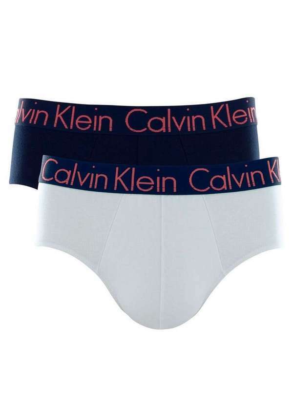 Vista 2 Kit com 2 Cuecas Calvin Klein C11.03 Az09-Azul-Escuro Calvin Klein