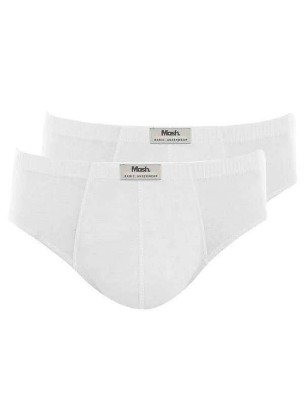 Kit com 2 Cuecas Slip Mash 074.58 Branco
