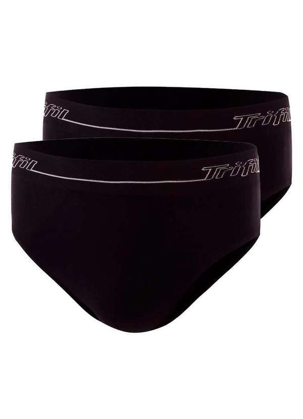 Kit com 2 Cuecas Slip Trifil 0543 Preto