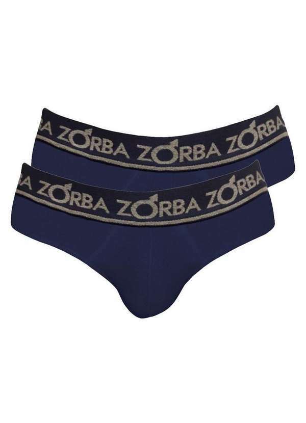 Kit com 2 Cuecas Slip Zorba 716 Marinho
