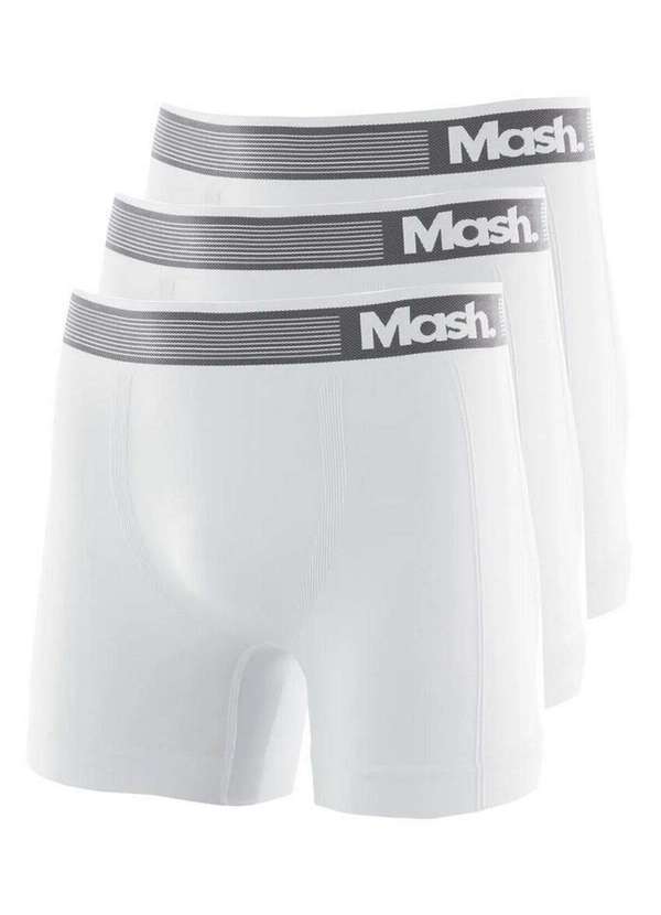 Vista 2 Kit com 3 Cuecas Boxer Mash 710.01 Marinho MASH