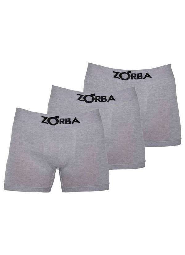 Vista 2 Kit com 3 Cuecas Boxer Zorba 781 Colorido Mescla-Claro Zorba
