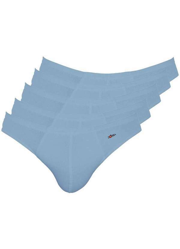 Vista 2 Kit com 5 Cuecas Slip Zorba 772 Denin Zorba