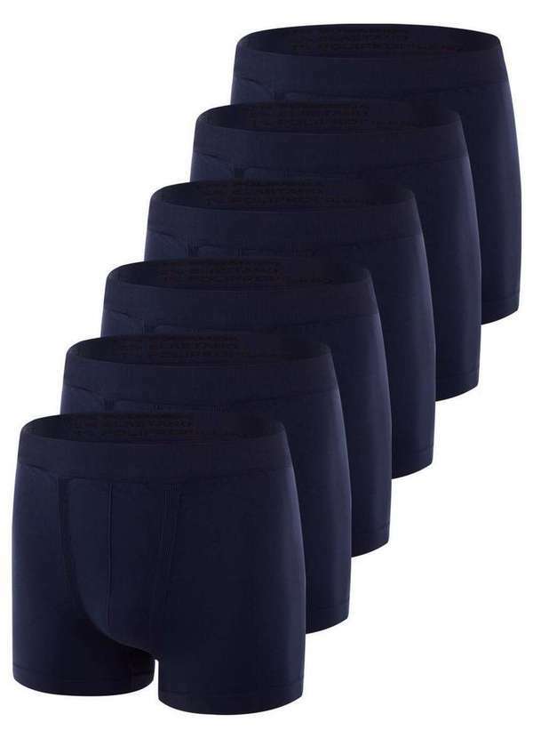 Vista 2 Kit com 6 Cuecas Boxer Trifil 4620 Marinho TRIFIL