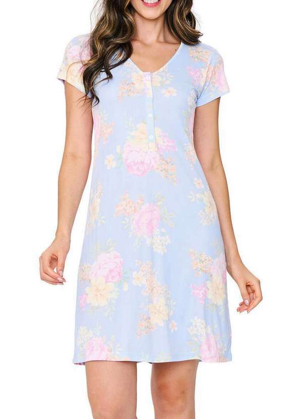 Camisola Feminina Curta com Abertura Podiun 256018