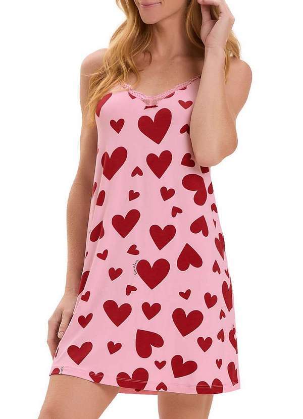Camisola Feminina Curta Cor com Amor Rosa 2010836