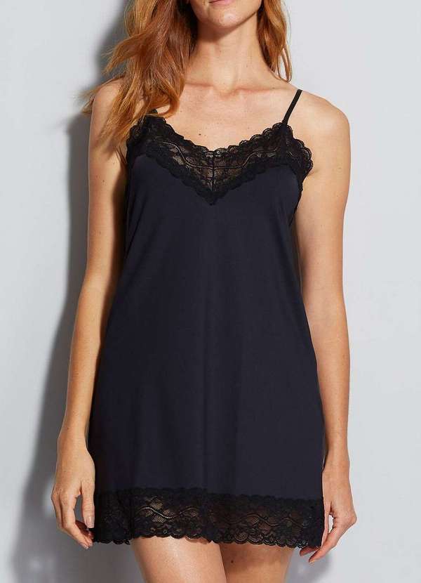 Camisola Feminina Curta Hope Preto