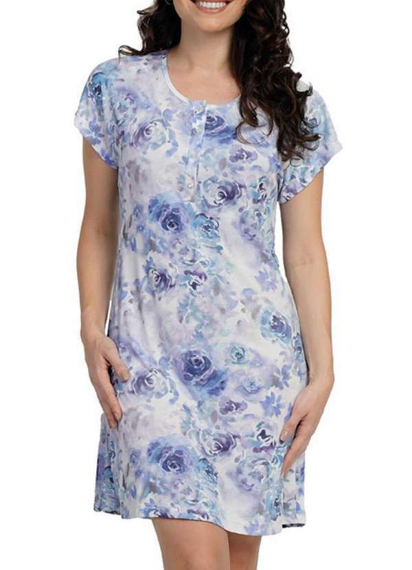 Camisola Feminina Curta Podiun Azul266013