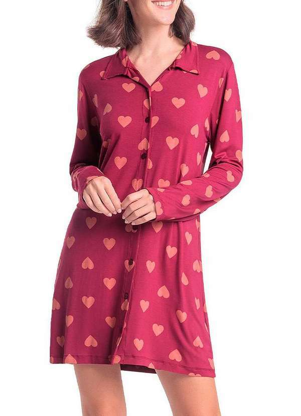 Camisola Longa com Abertura Espaço Pijama 4010282