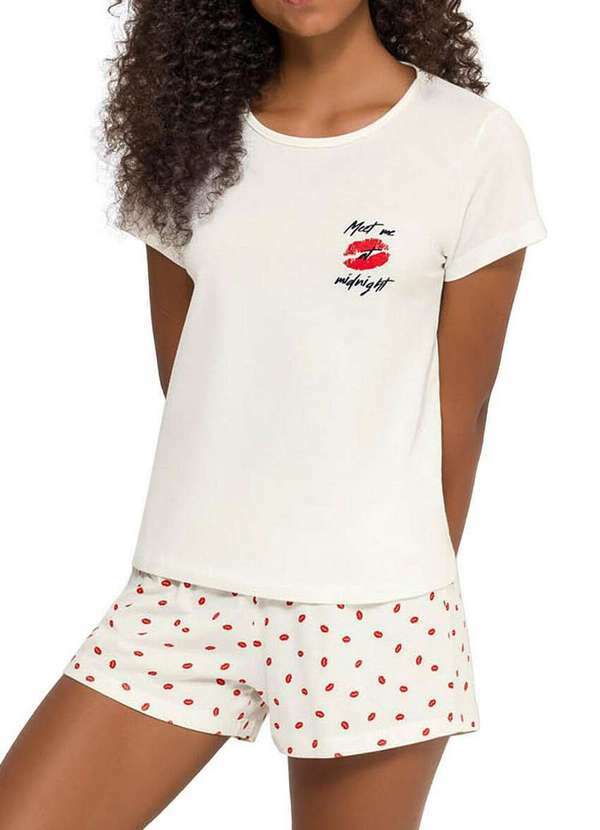 Pijama Feminino Curto Espaço Pijama 4010186