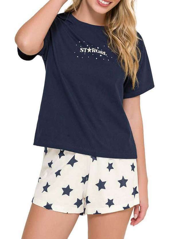 Pijama Feminino Curto Espaço Pijama 4010216