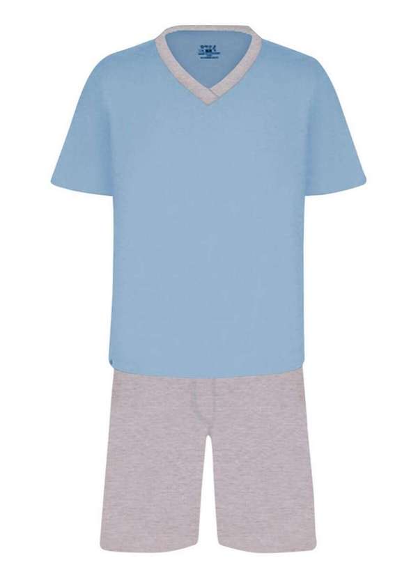 Pijama Masculino Curto Lupo 28800-001 0770-Azul