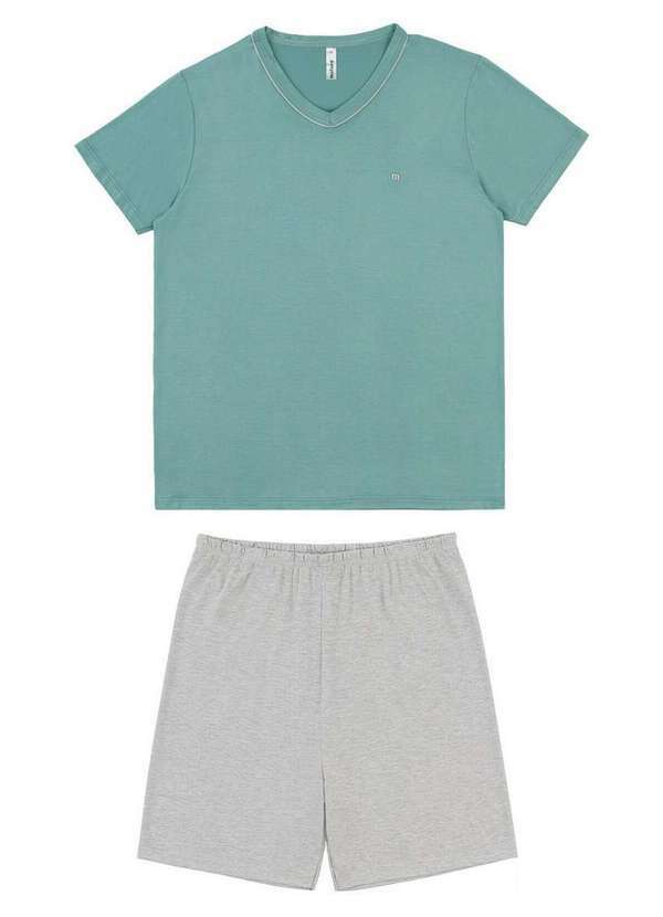 Pijama Masculino Curto Verde