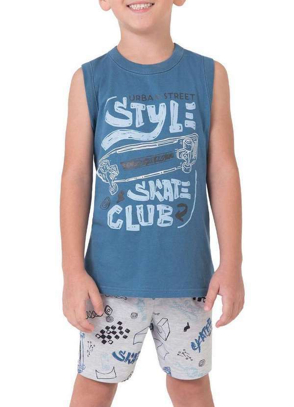 Pijama Infantil Menino Curto Malwee 1000130588