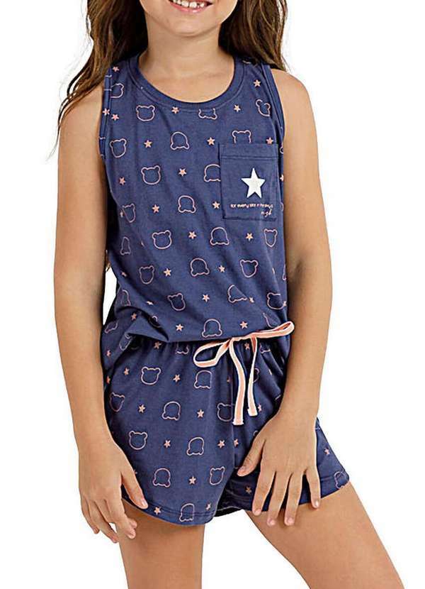 Pijama Infantil Menina Curto Cor com Amor 2050050