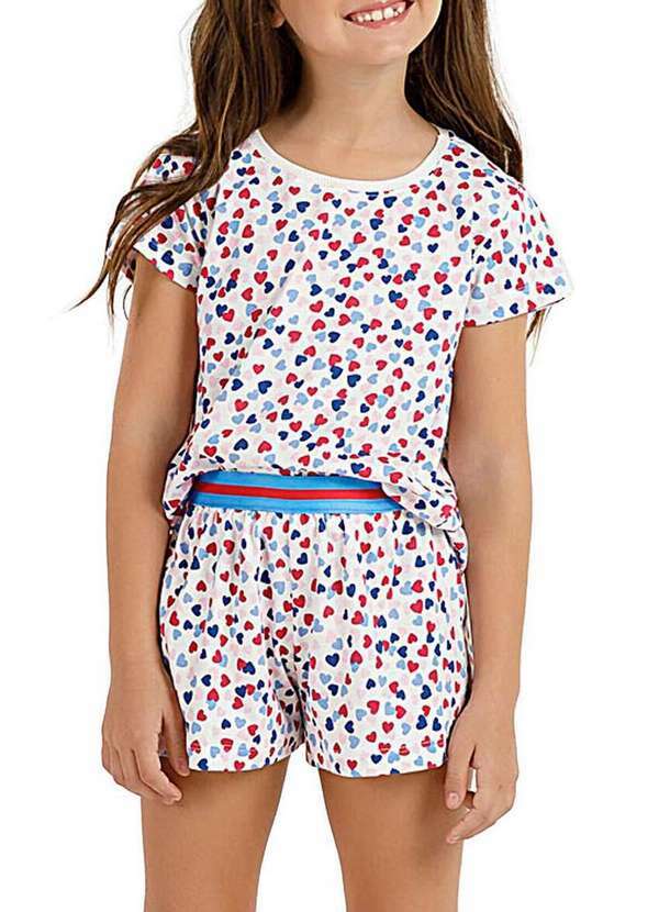 Pijama Infantil Menina Curto Cor com Amor 2050055