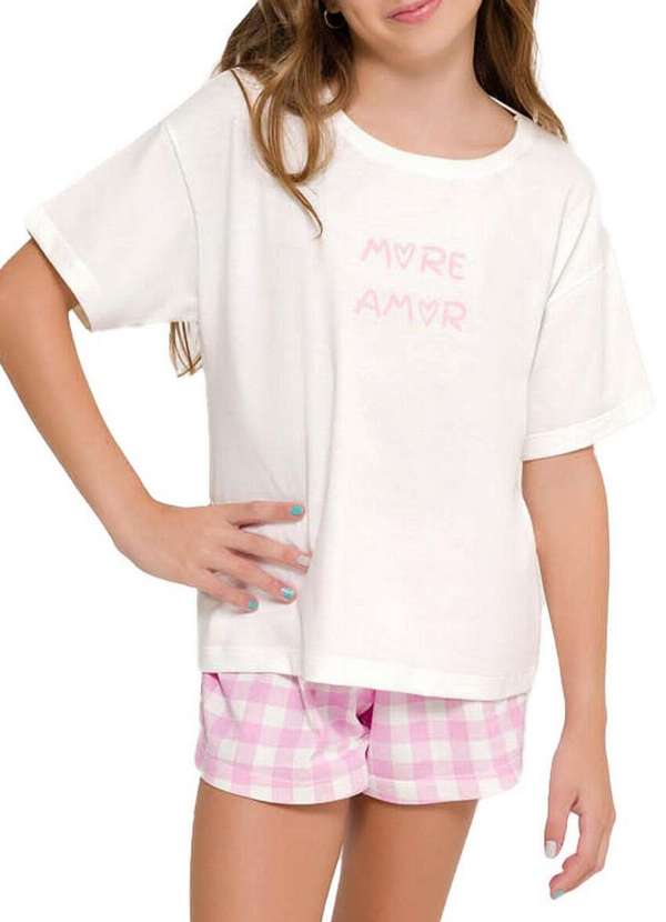 Pijama Infantil Menina Curto Espaço Pijama 4050032