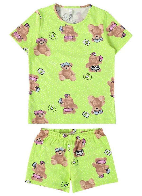 Pijama Infantil Menina Curto Malwee 1000120226