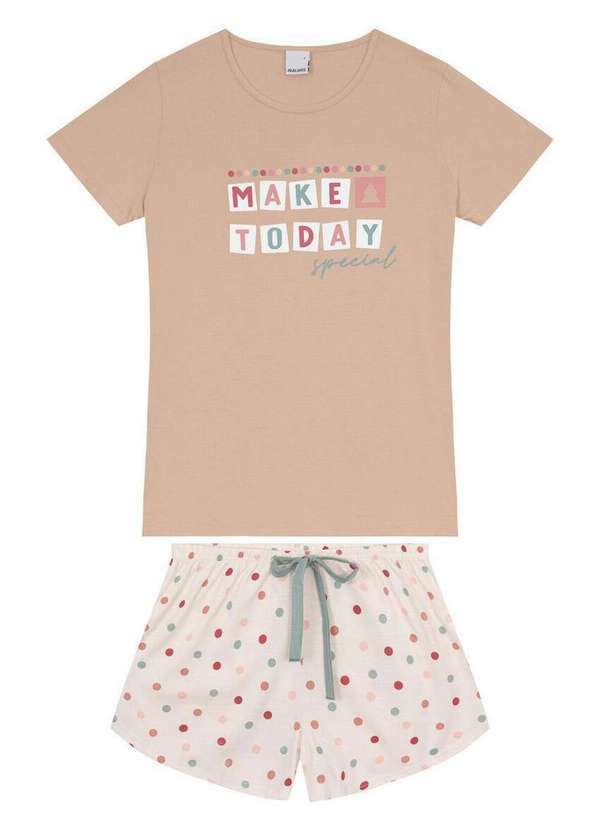 Pijama Infantil Menina Curto Malwee 1000122402