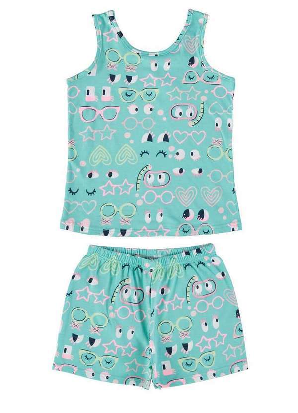 Pijama Infantil Menina Curto Malwee 1000125124