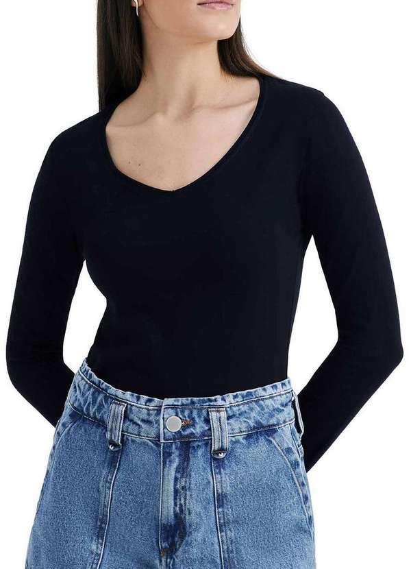 Blusa Feminina Preto Hering 4d8a