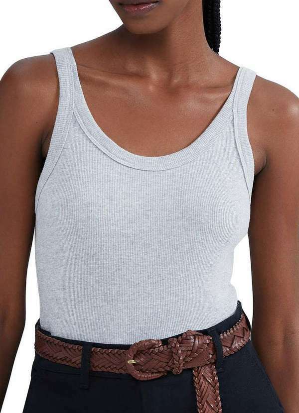 Blusa Feminina Regata Cinza Hering N1te