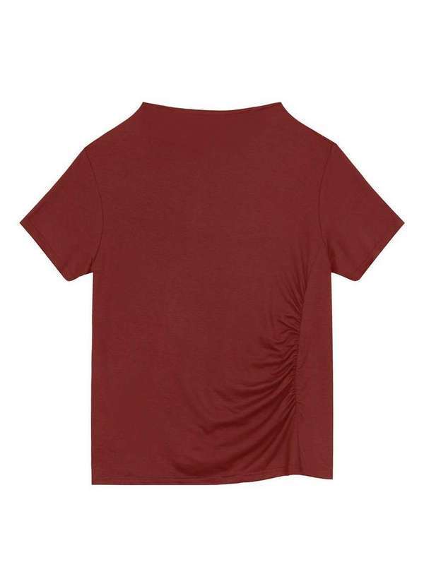 Vista 2 Blusa Feminina Reta Malwee 1000129562 02403-Bordô Malwee