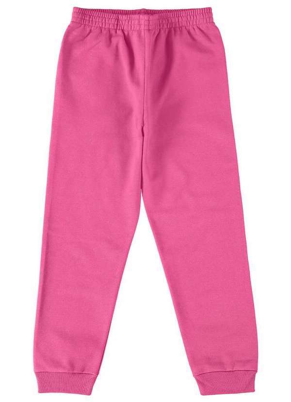Vista 2 Calça Infantil Moletom Malwee 1000108790 01063-Rosa Malwee