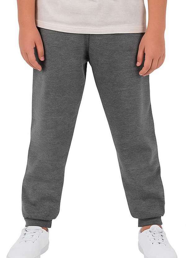 Vista 2 Calça Infantil Moletom Malwee 1000108790 60000-Grafite Malwee