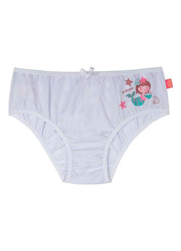 Vista 2 Calcinha Infantil Sanny 213322 1a-Branco Sanny
