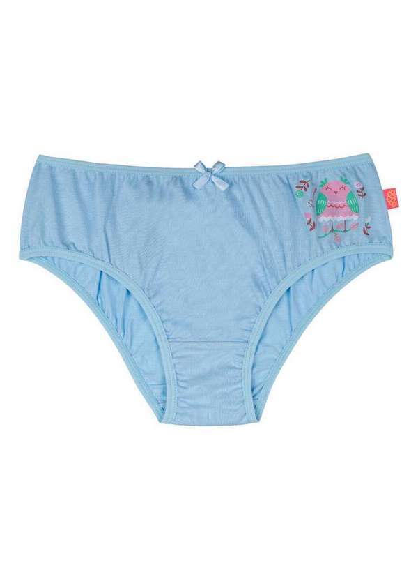 Vista 2 Calcinha Infantil Sanny 213330 3j-Azul-Glacê Sanny