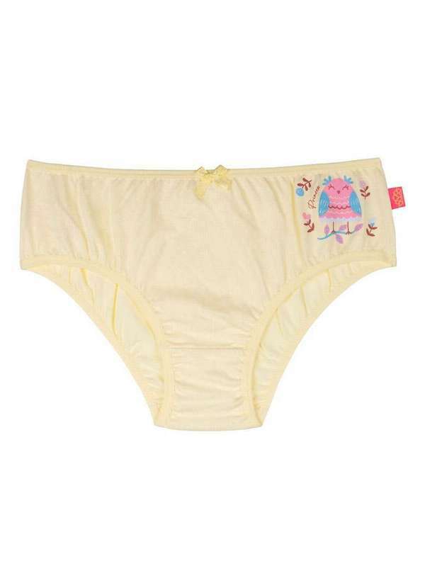 Vista 2 Calcinha Infantil Sanny 213330 7a-Amarelo-Bebe Sanny