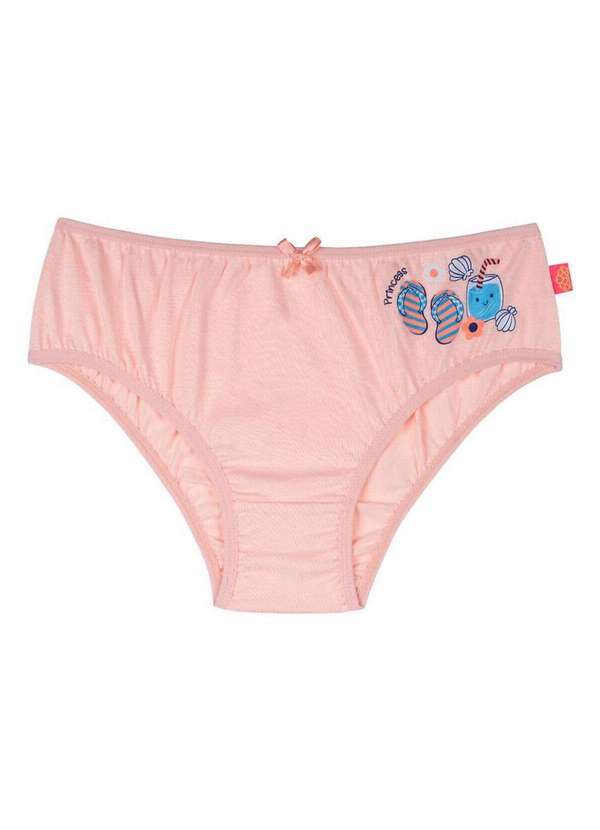 Vista 2 Calcinha Infantil Sanny 213349 2s-Pêssego Sanny