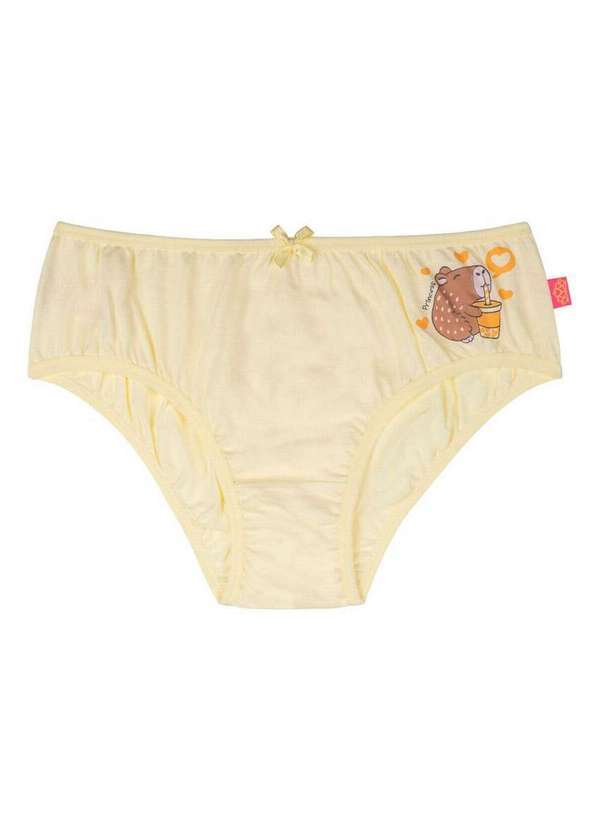 Vista 2 Calcinha Infantil Sanny 213357 7a-Amarelo-Bebe Sanny