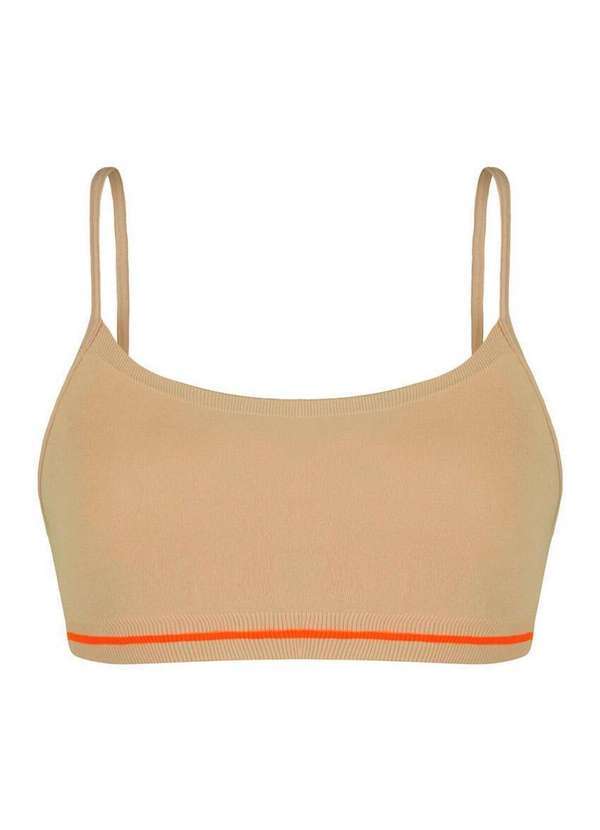 Vista 2 Top Infantil sem Aro e sem Bojo Lobinha 18700-001 6140-Natural-Peach Lupo Lupo