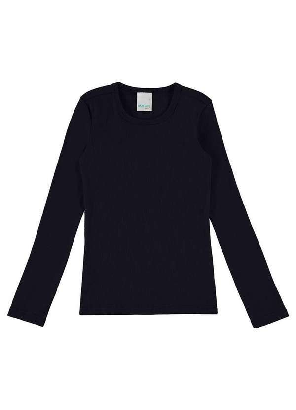 Vista 2 Blusa Infantil Menina Malwee 1000038005 00004-Preto Malwee