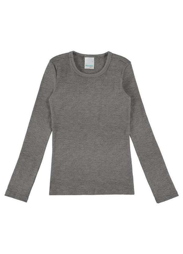 Vista 2 Blusa Infantil Menina Malwee 1000038005 60000-Grafite Malwee