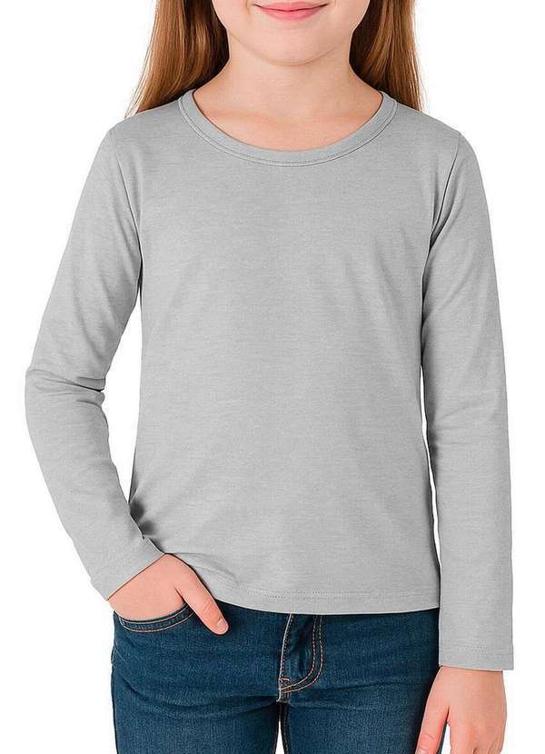 Blusa Infantil Menina MalweeCinza