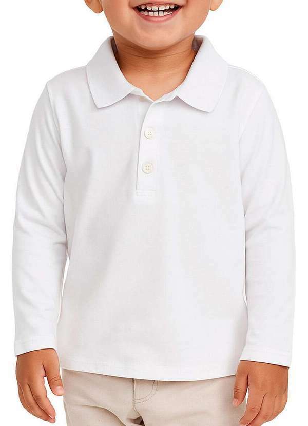 Camisa Polo Infantil Menino MalweeBranco 1000053469
