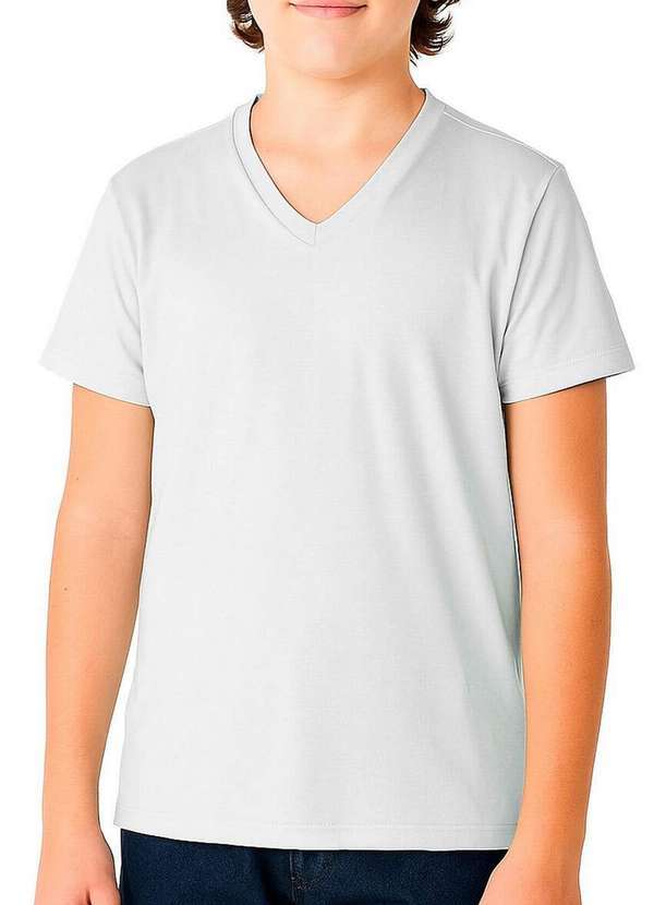Camiseta Infantil Menino Malwee Branco