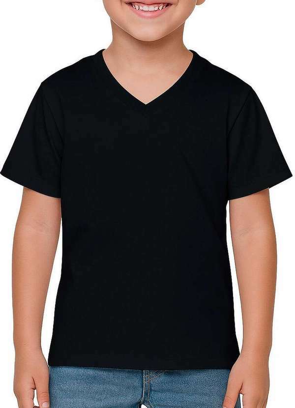Vista 2 Camiseta Infantil Menino Malwee 1000111118 00004-Preto Malwee