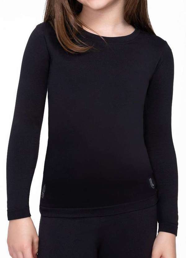 Camiseta Infantil Térmica Lupo 73100-001 9990-Preto