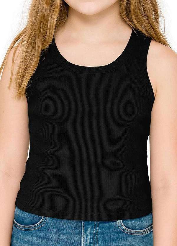 Vista 2 Blusa Infantil Menina Malwee 1000123969 00004-Preto Malwee