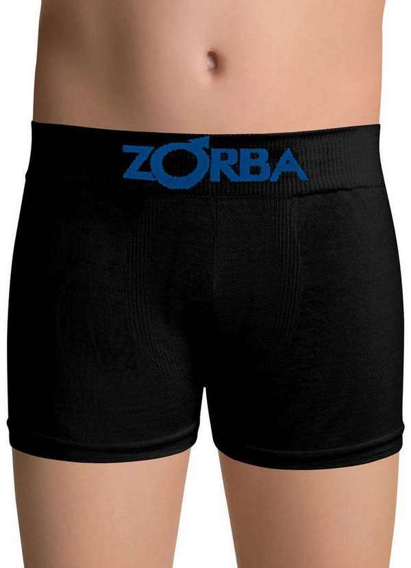 Vista 2 Cueca Infantil Boxer Zorba 678 15-Preto Zorba