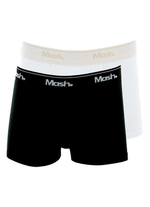 Vista 2 Kit com 2 Cuecas Infantil Boxer Mash 190.03 Preto-Marinho