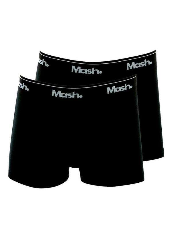 Vista 2 Kit com 2 Cuecas Infantil Boxer Mash 190.03 Preto MASH