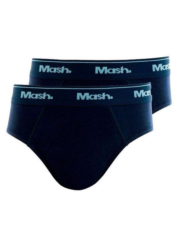 Vista 2 Kit com 2 Cuecas Infantil Slip Mash 193.01 Marinho MASH