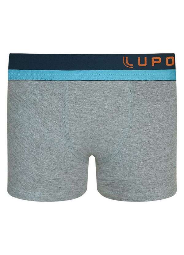 Cueca Infantil Boxer Lupinho 151-012 8820-Chumbo-Mescla